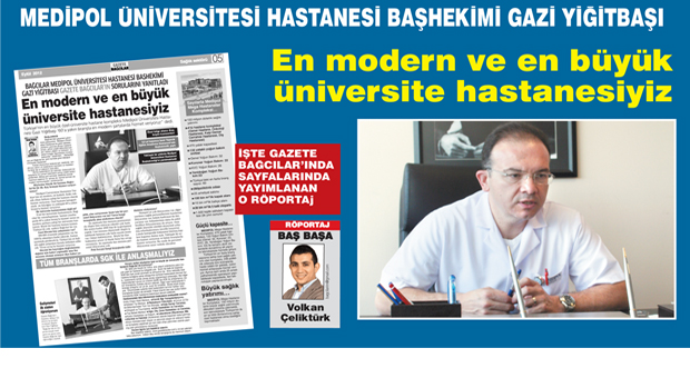 ‘En modern ve en büyük üniversite hastanesiyiz’