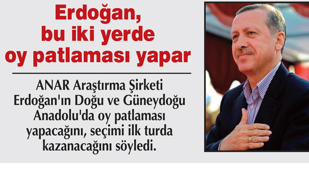 Erdoğan, bu iki yerde oy patlaması yapar