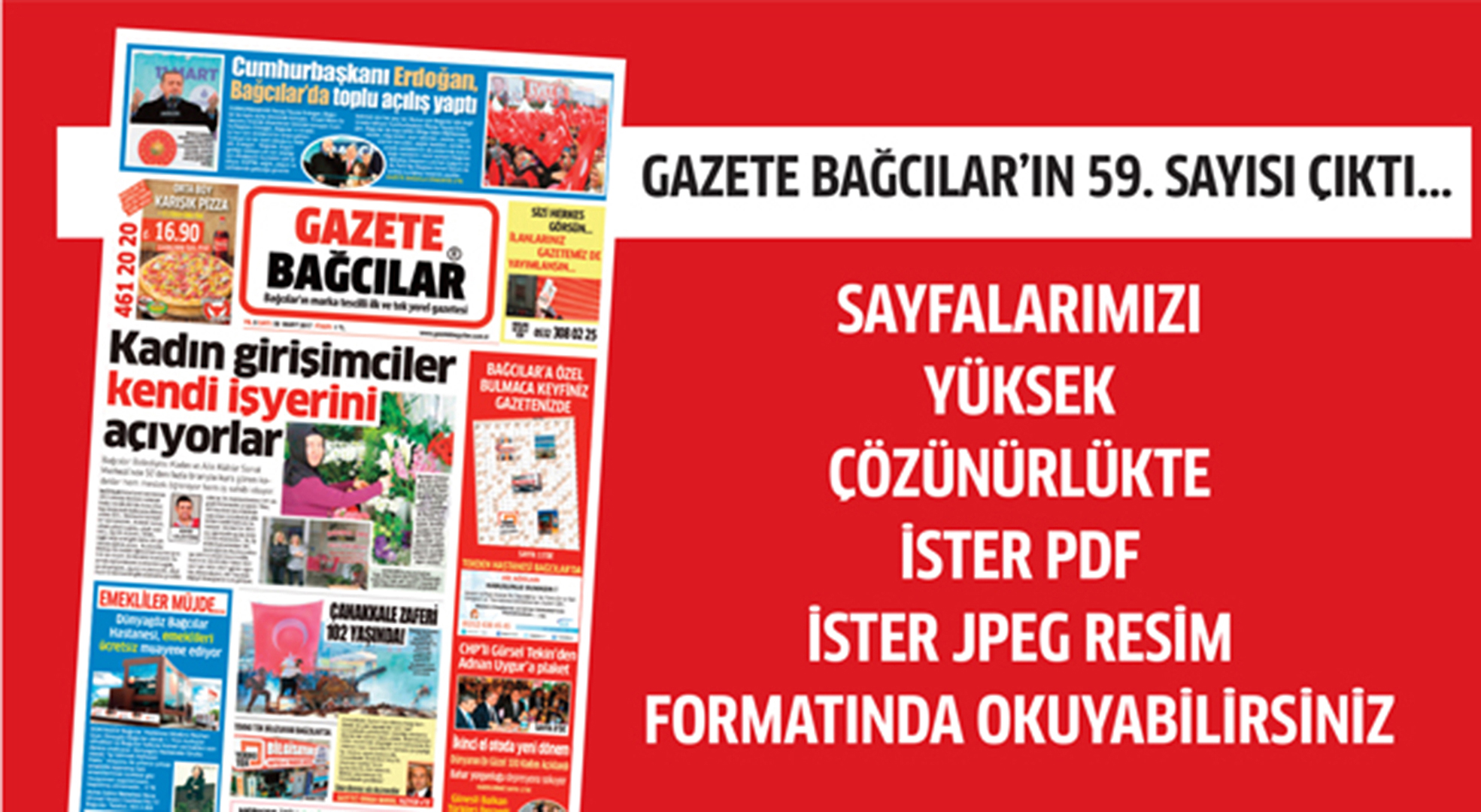 Gazete Bağcılar’ın 59. sayısı çıktı