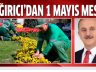 Başkan Çağırıcı’dan 1 Mayıs Mesajı