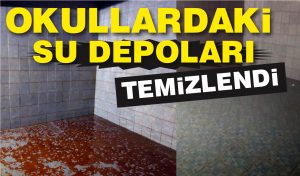 BAĞCILAR’DAKİ OKULLARIN SU DEPOLARI TEMİZLENDİ