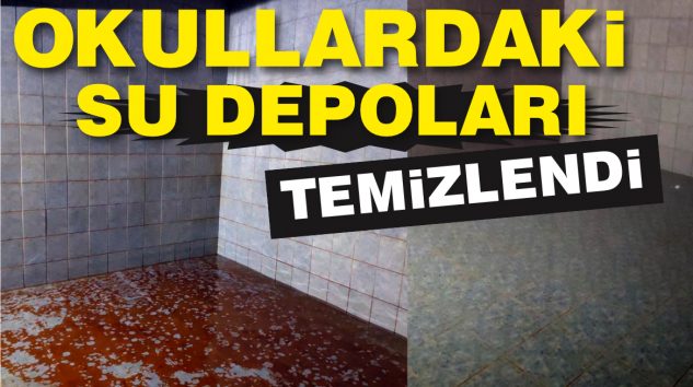 BAĞCILAR’DAKİ OKULLARIN SU DEPOLARI TEMİZLENDİ